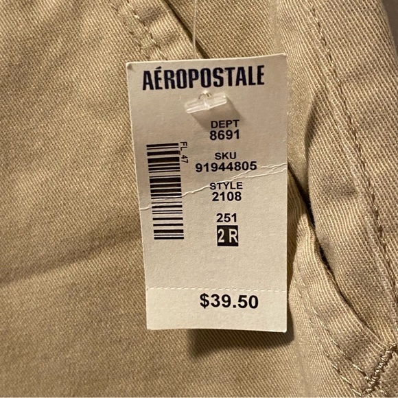 Aeropostale Pants Size 2 Regular Curvy Classic Twill New With Tags‎ - Picture 5 of 10